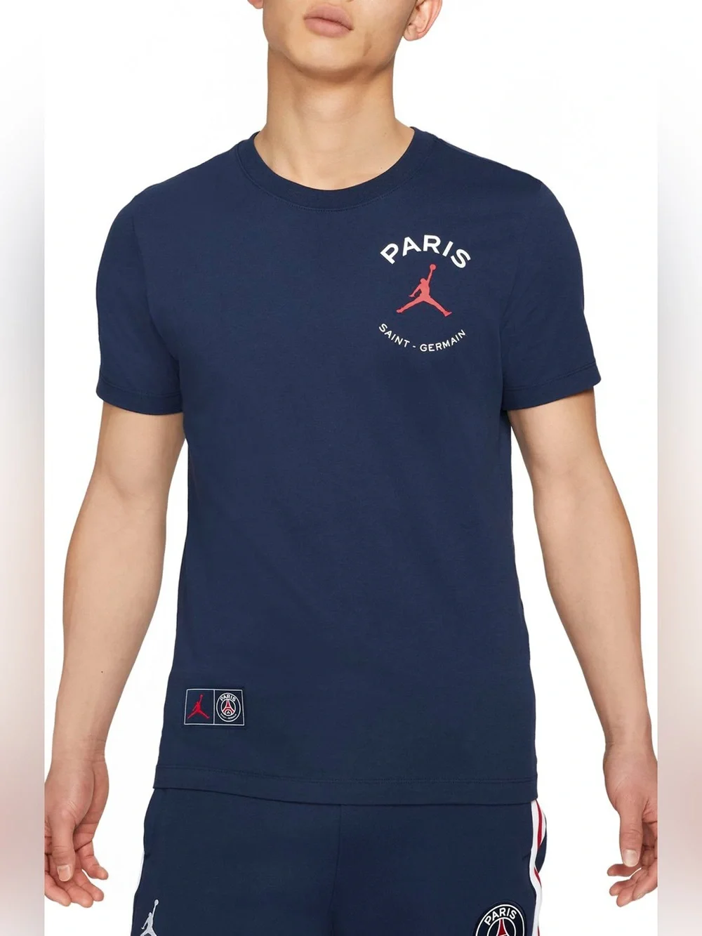 Jordan PSG Paris Saint-Germain Graphic T-Shirt Navy XL